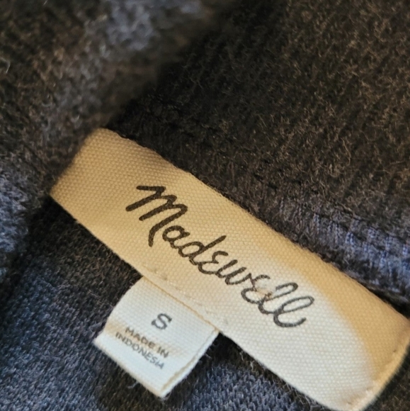 MADEWELL Mock neck, Puffed Sleeve Sweater. WOMENS Small - Picture 2 of 10